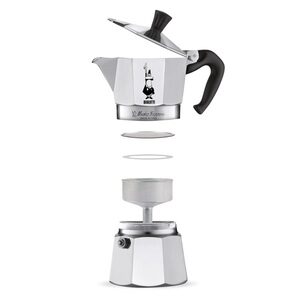 Warm Grey La Cafetiere 3-Cup Classic Espresso Coffee Maker Percolator 