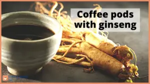 Coffee capsules with ginseng