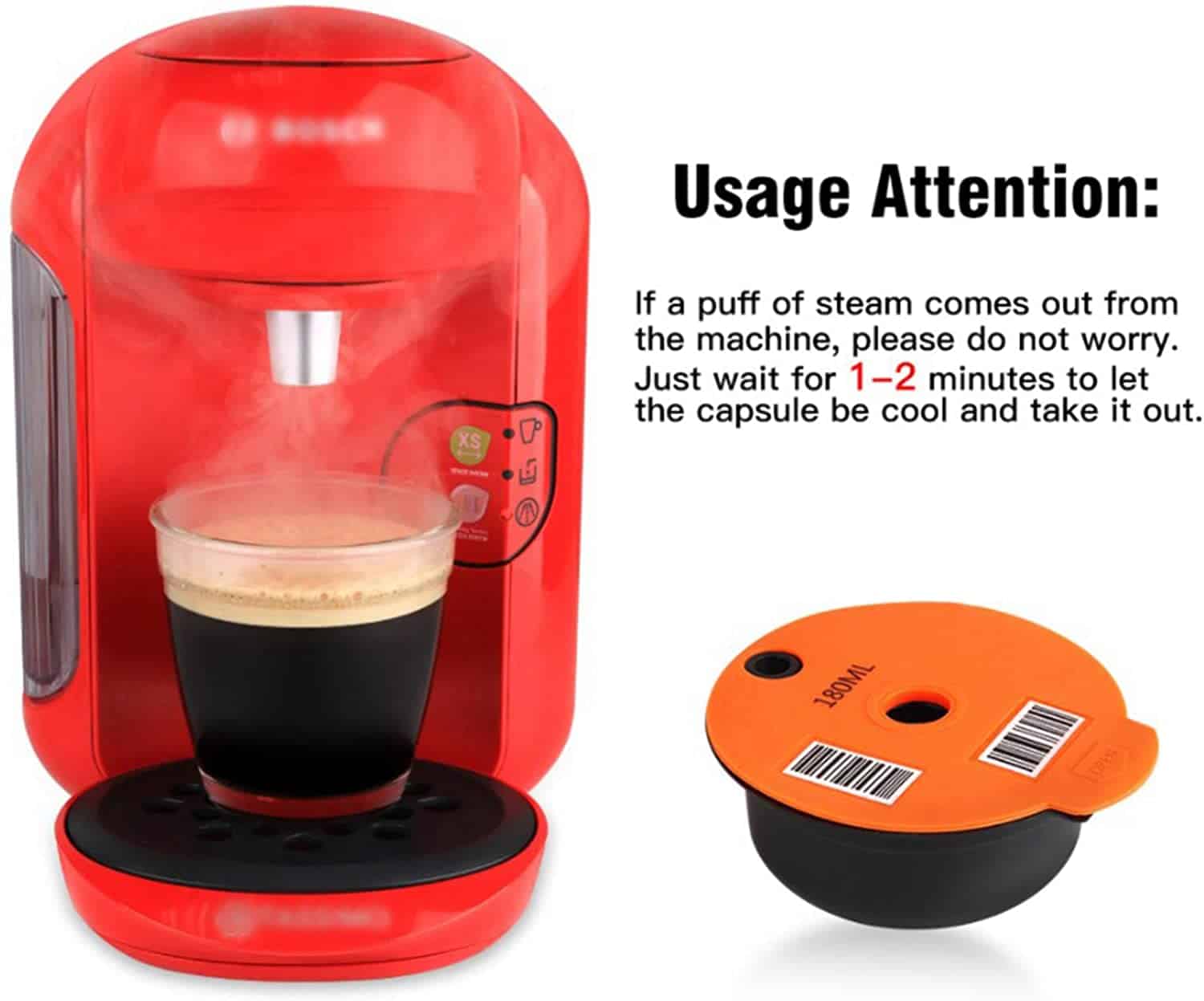 The refillable coffee pods for Tassimo usage instructions