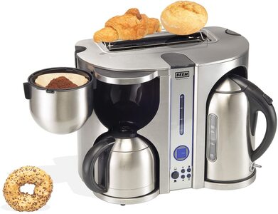 Beem 4 In 1 Ecco Deluxe, drip coffee machine, toaster and kettle