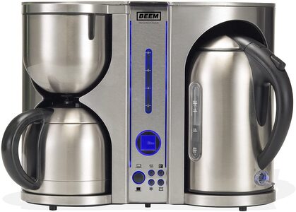 Front view of the Beem 4 In 1 Ecco Deluxe Coffee Maker