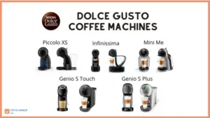 differences between Dolce Gusto coffee machines