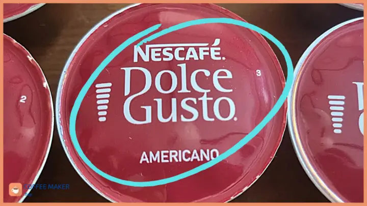 Meaning of the symbols on the Dolce Gusto pods