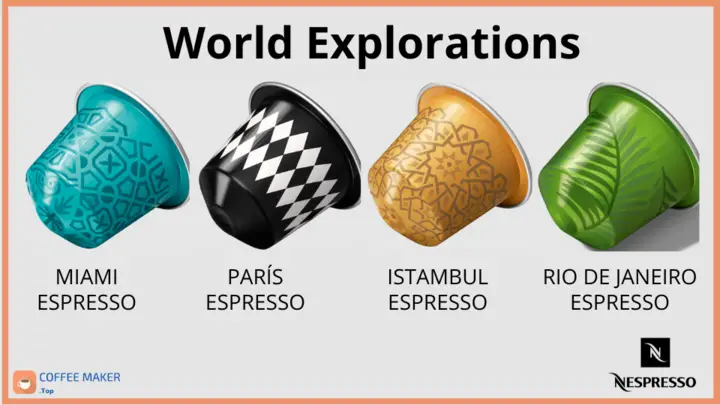 New Nespresso World Explorations varieties